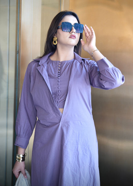 Mauve Three Piece Co-ord Set